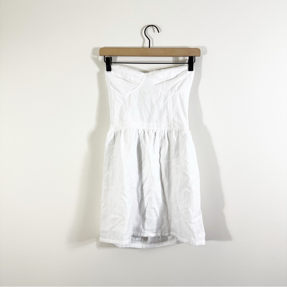 NWT Pampelone Caliope White Strapless Mini Dress Small - Picture 3 of 6